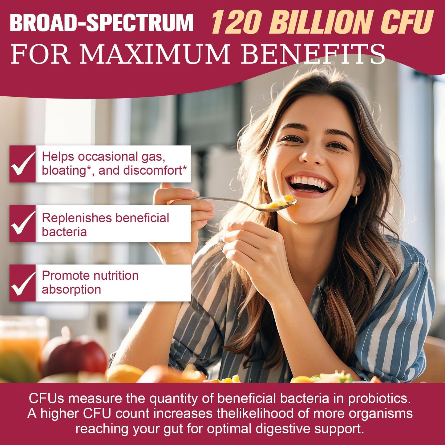 Probiotics for Women 120 Billion CFU with Cranberry & D-Mannose