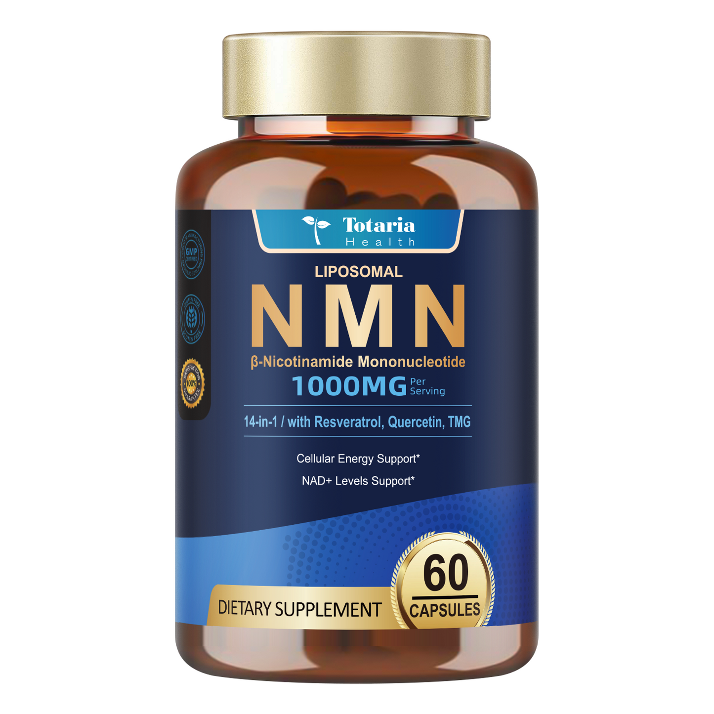 Liposomal NMN 1000mg – 14-in-1 with Resveratrol & CoQ10