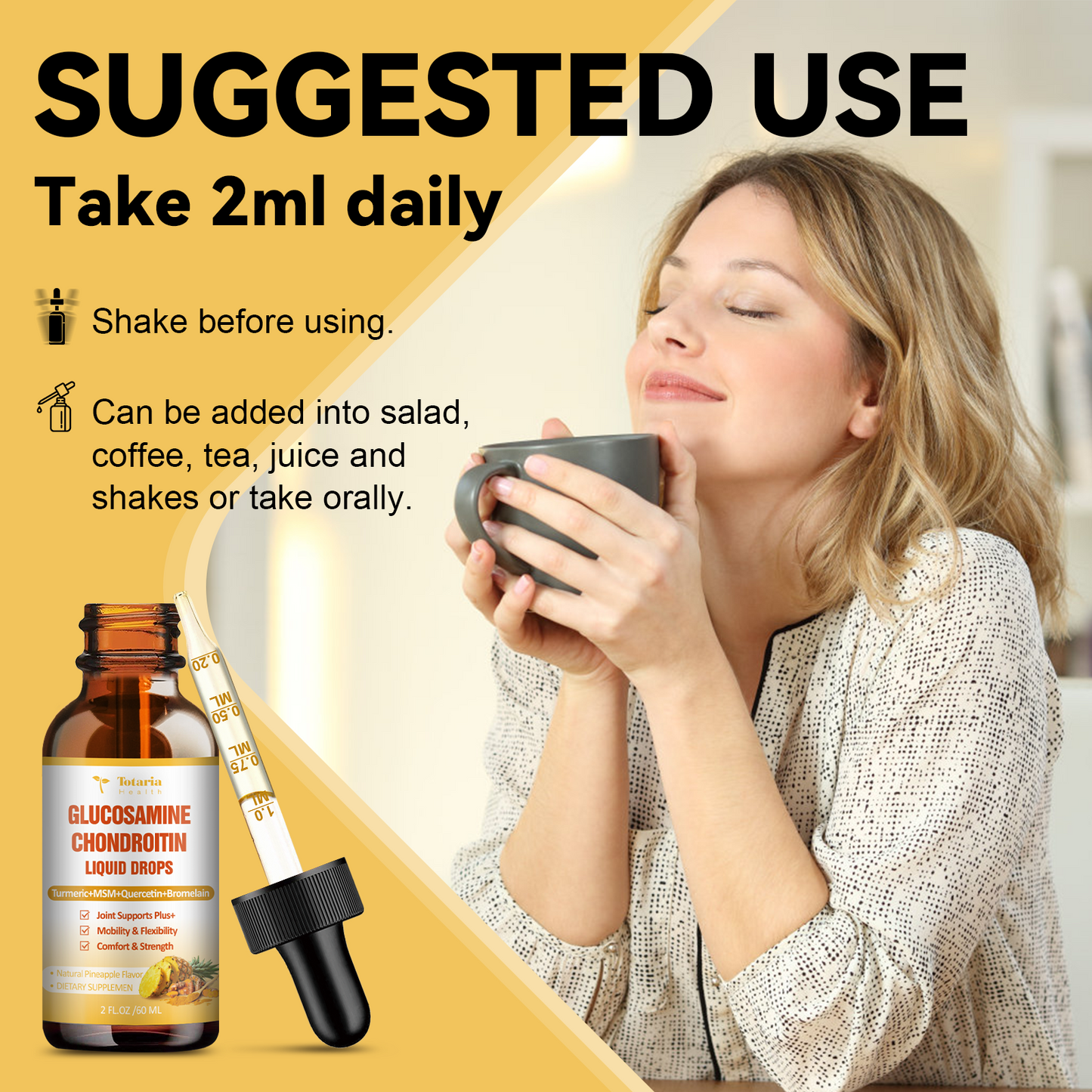 Glucosamine Chondroitin MSM Liquid Drops with Turmeric