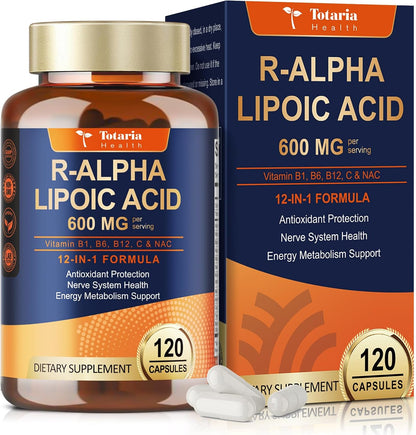 R-Alpha Lipoic Acid 600mg (ALA) – Antioxidant & Nerve Support