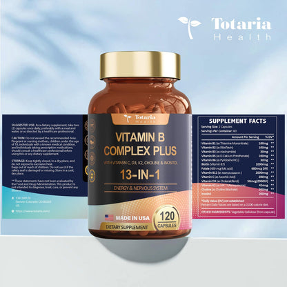 13-in-1 Vitamin B Complex – Energy, Nerve & Immune Support