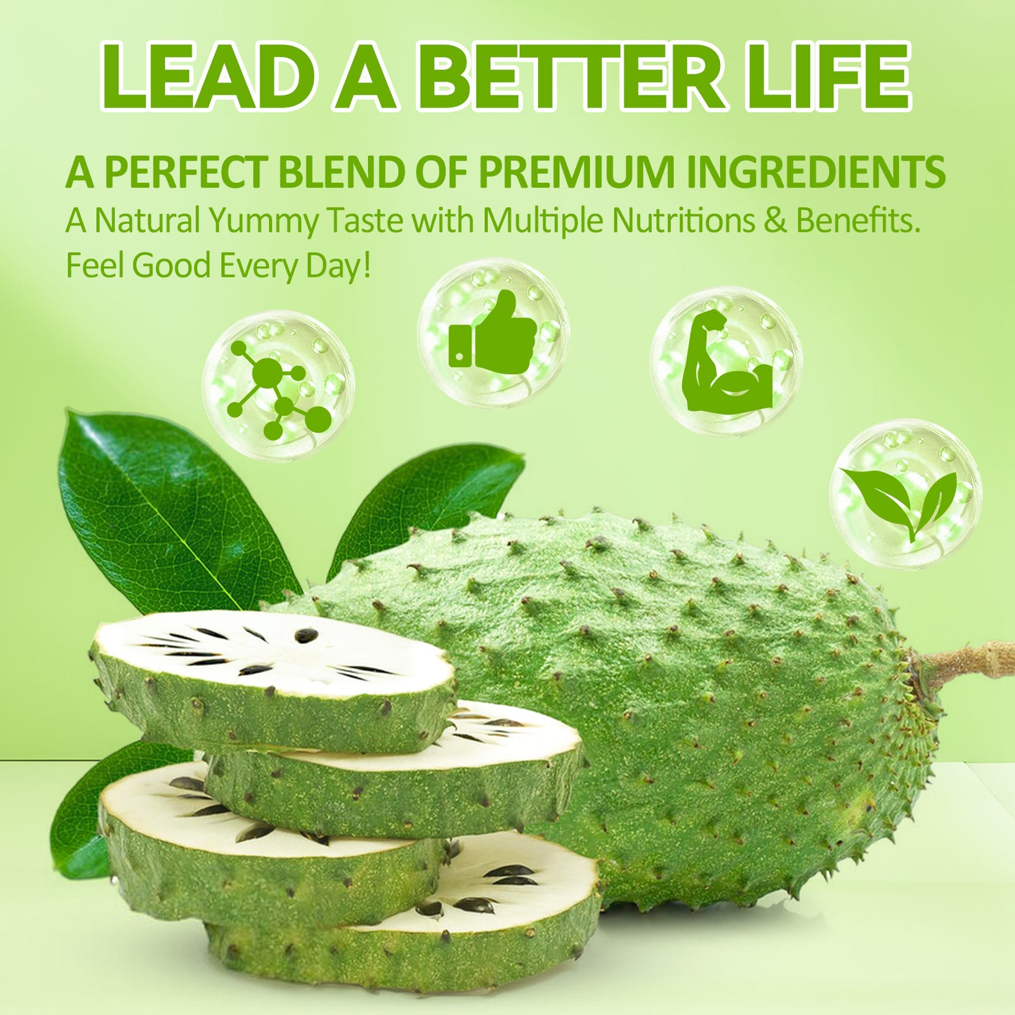 Soursop & Sea Moss Gummies 5000mg with Black Seed Oil