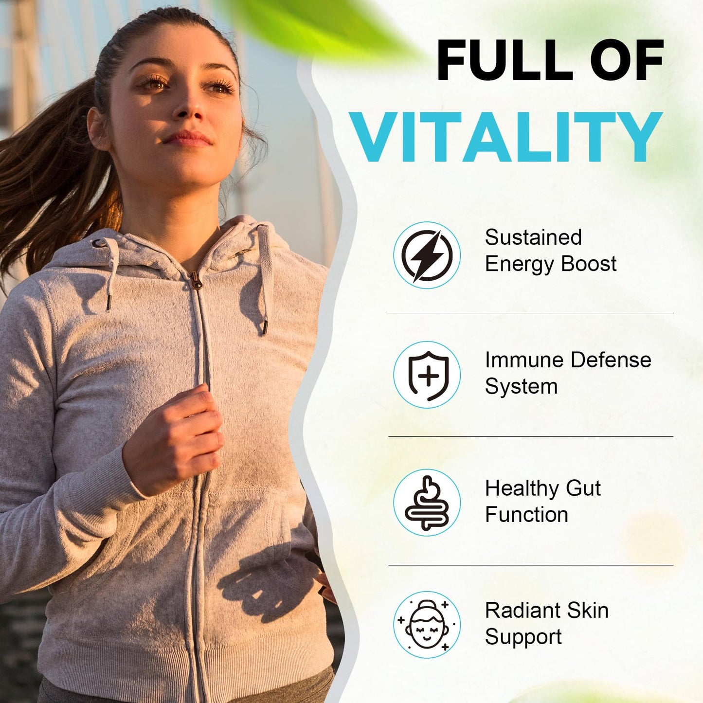 4-in-1 Gut Health with Probiotics, Prebiotics & Enzymes