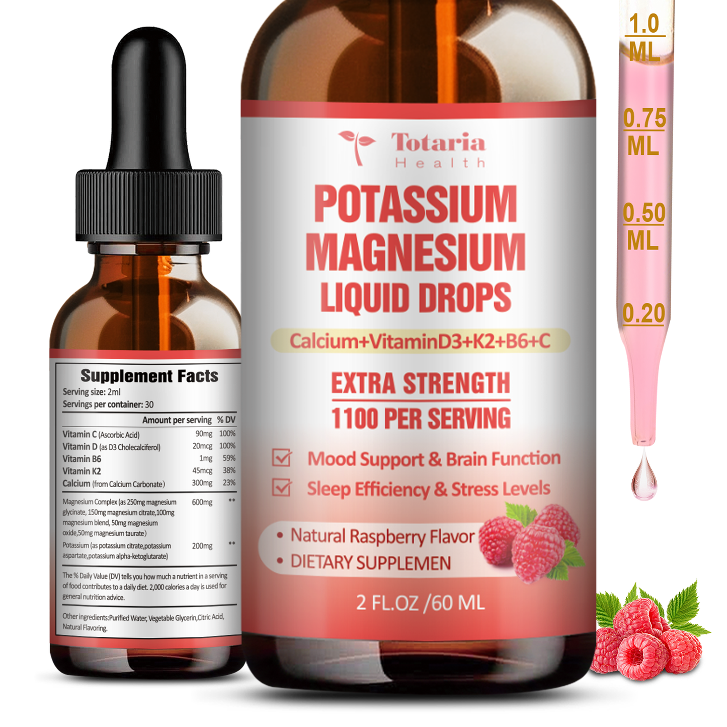 Potassium + Triple Magnesium Liquid Drops – Heart & Muscle