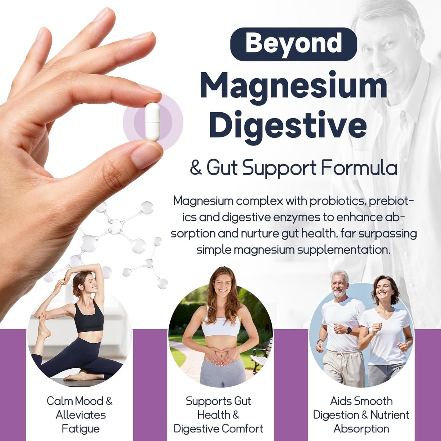10-in-1 Magnesium Complex with Probiotics & Digestive Enzymes