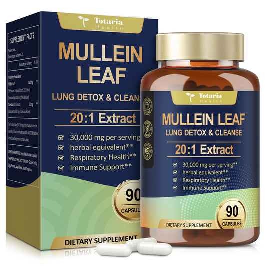 Mullein Leaf Extract 30000mg with Calendula – Lung Support (Caps)