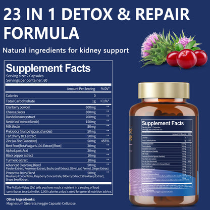 Kidney Cleanse Detox & Repair – 23-in-1 with Chanca Piedra