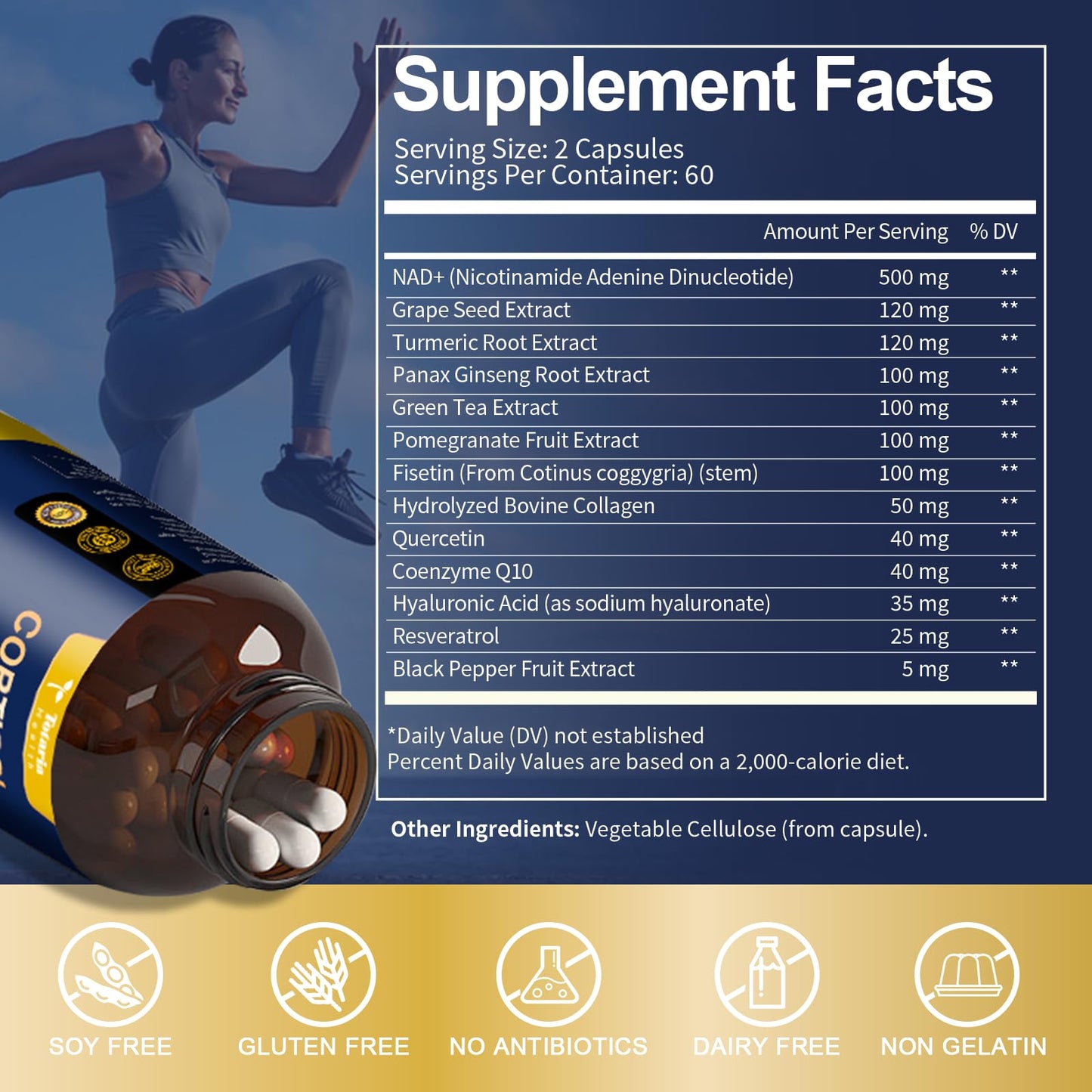 NAD+ Supplement with Nicotinamide Riboside & Resveratrol