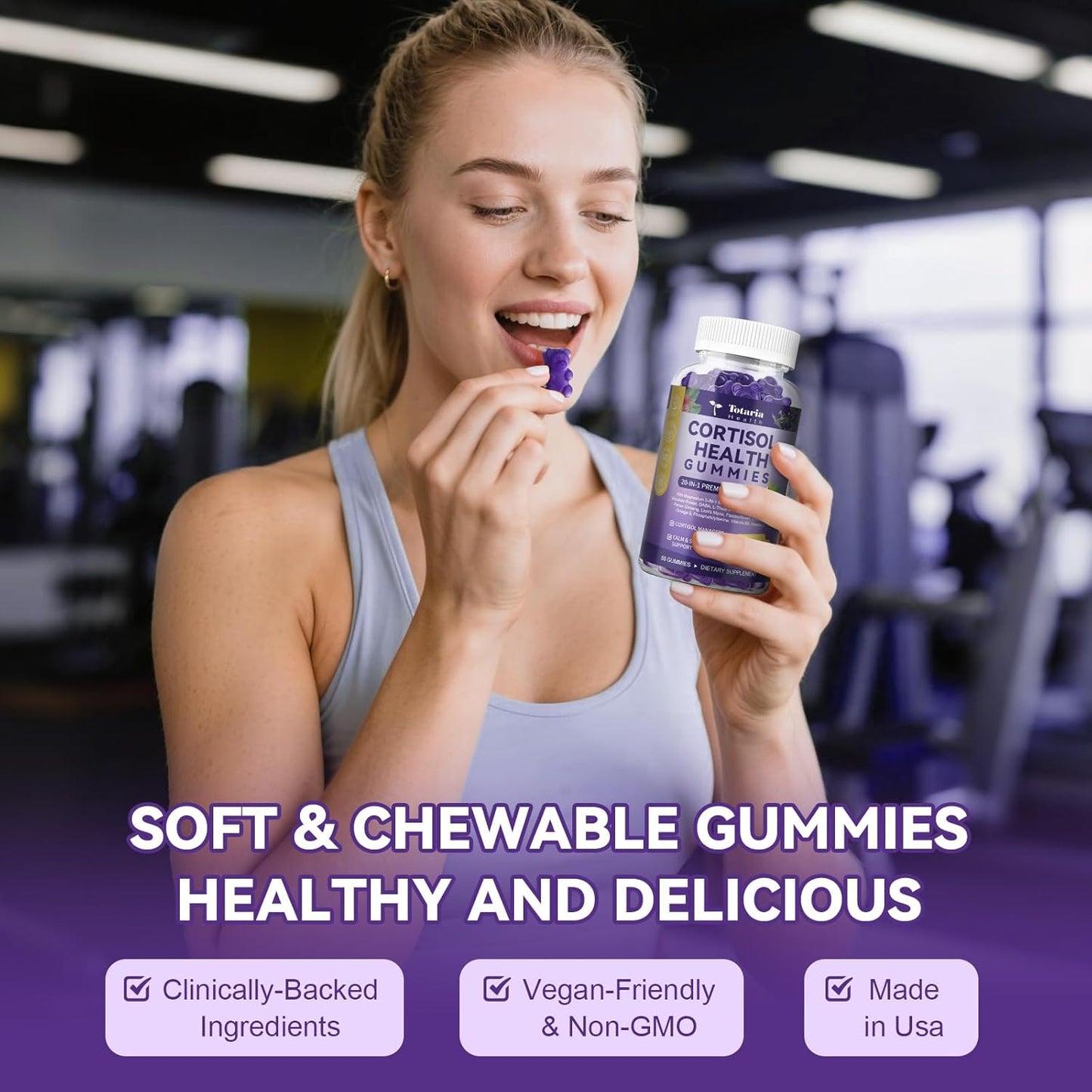 20-in-1 Cortisol Gummies with Ashwagandha & Rhodiola