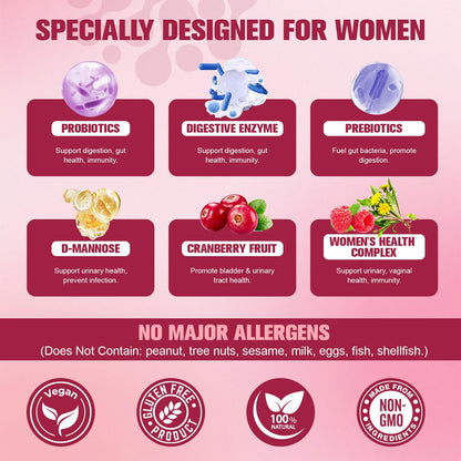 Probiotics for Women 120 Billion CFU with Cranberry & D-Mannose
