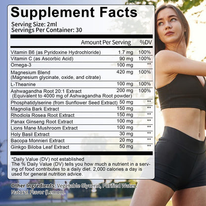 Cortisol Support Liquid Drops with Ashwagandha & Rhodiola