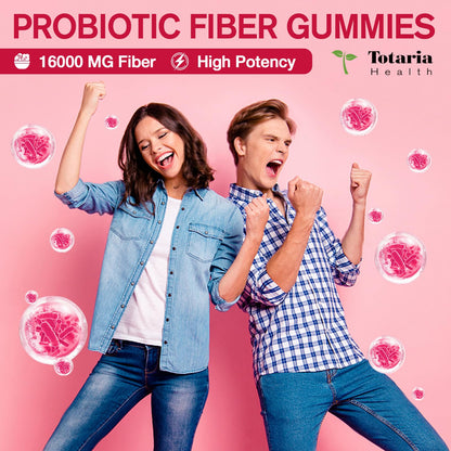 9-in-1 Probiotic Fiber Gummies 16g – Psyllium & ACV (Adults & Teens)