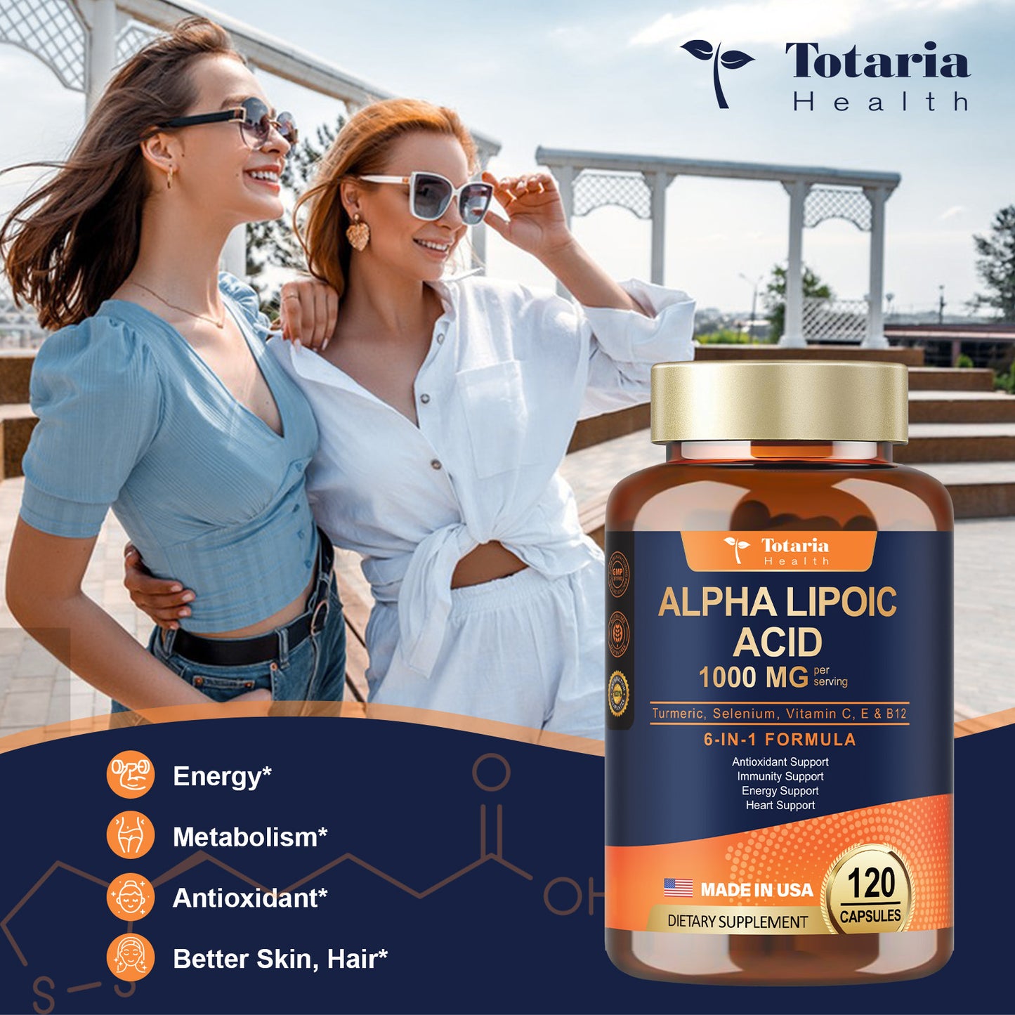 Alpha Lipoic Acid 1000mg (ALA) – Antioxidant & Nerve Support