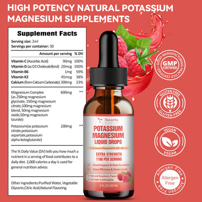 Potassium + Triple Magnesium Liquid Drops – Heart & Muscle