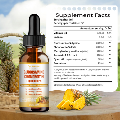 Glucosamine Chondroitin MSM Liquid Drops with Turmeric