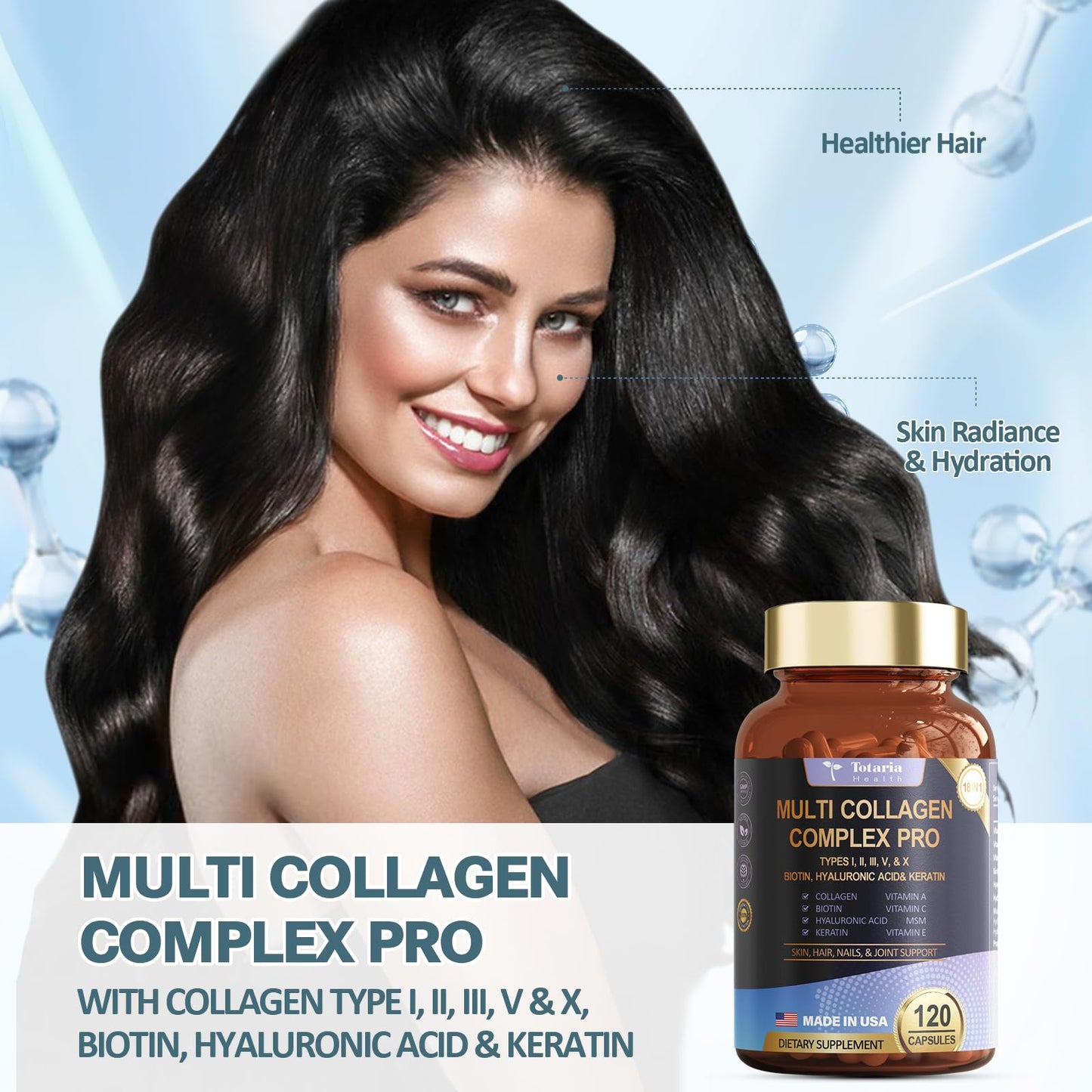 18-in-1 Multi Collagen Peptides – Skin, Hair, Nails & Joints