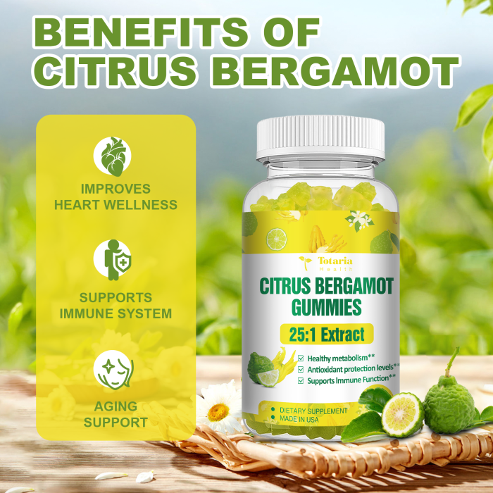 Citrus Bergamot Gummies 25:1 for Healthy Cholesterol
