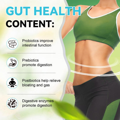 4-in-1 Gut Health with Probiotics, Prebiotics & Enzymes