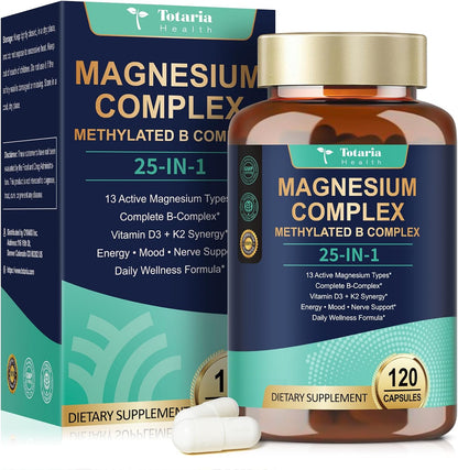 25-in-1 Magnesium Complex with Methylated B, D3 & K2