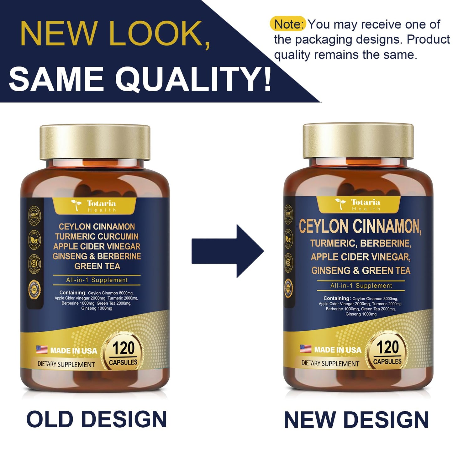 18-in-1 Ceylon Cinnamon 8000mg with ACV, Turmeric & Berberine