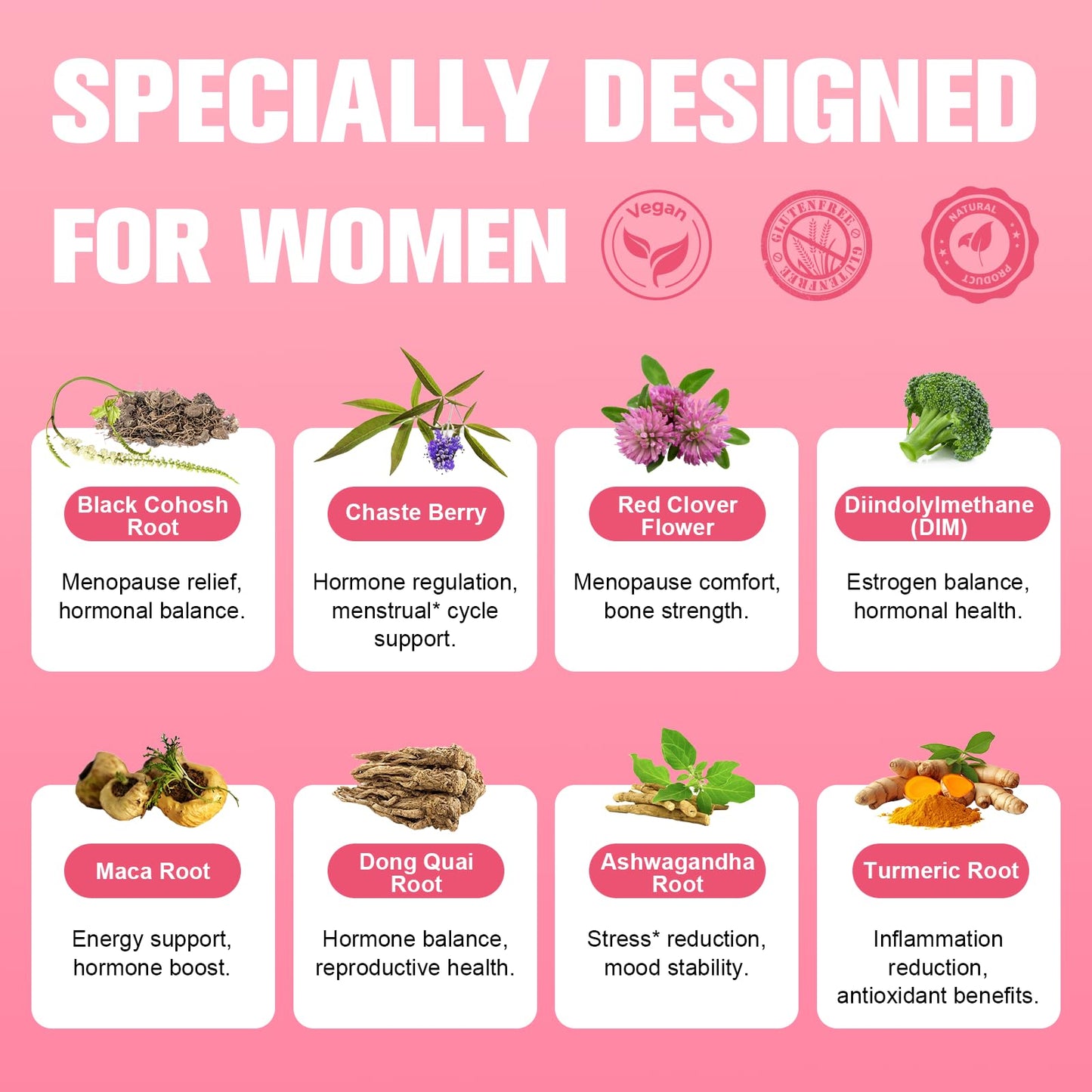 40-in-1 Menopause Support with Black Cohosh, DIM & Vitex