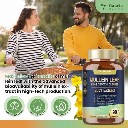Mullein Leaf Extract 30000mg with Calendula – Lung Support (Caps)