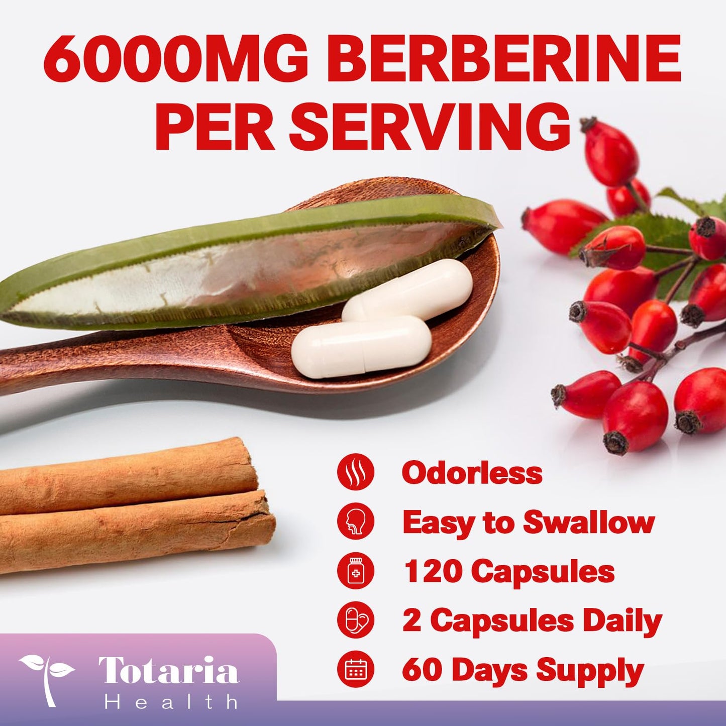 27-in-1 Berberine 6000mg with Ceylon Cinnamon & Milk Thistle
