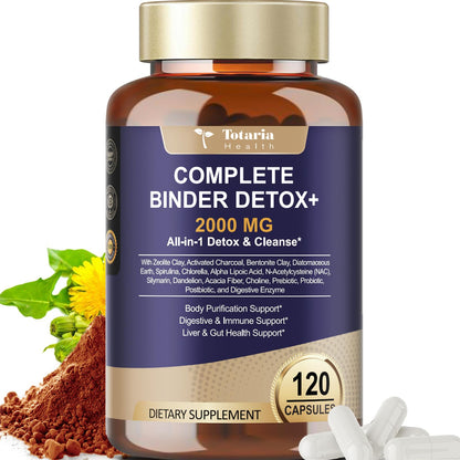 Complete Binder Detox 2000mg – Charcoal, Zeolite & Bentonite