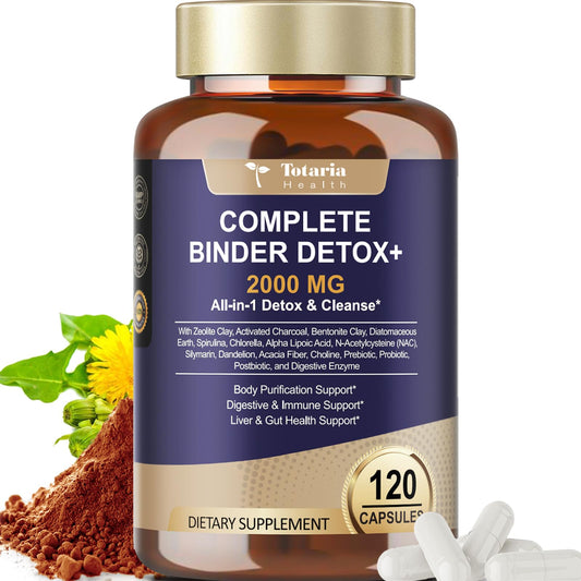Complete Binder Detox 2000mg – Charcoal, Zeolite & Bentonite