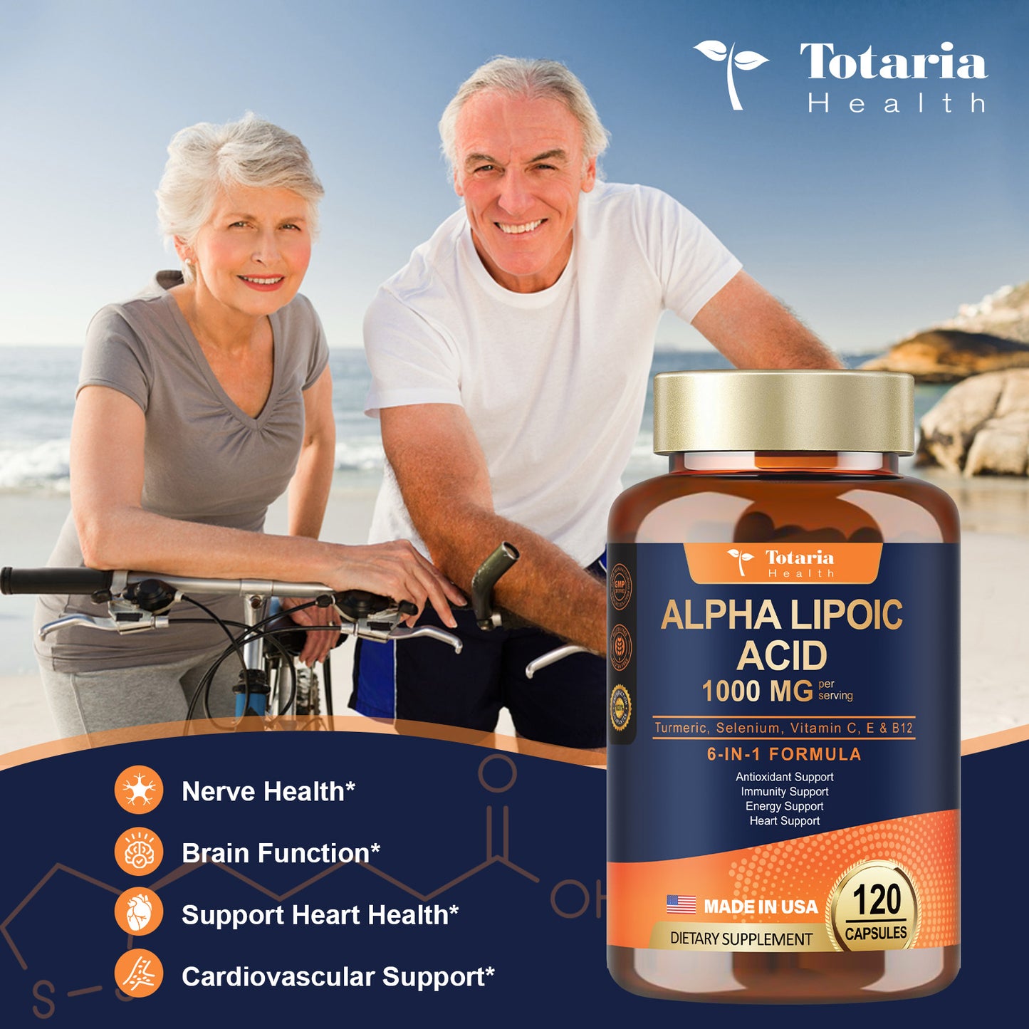 Alpha Lipoic Acid 1000mg (ALA) – Antioxidant & Nerve Support