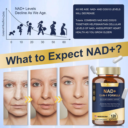 NAD+ Supplement with Nicotinamide Riboside & Resveratrol
