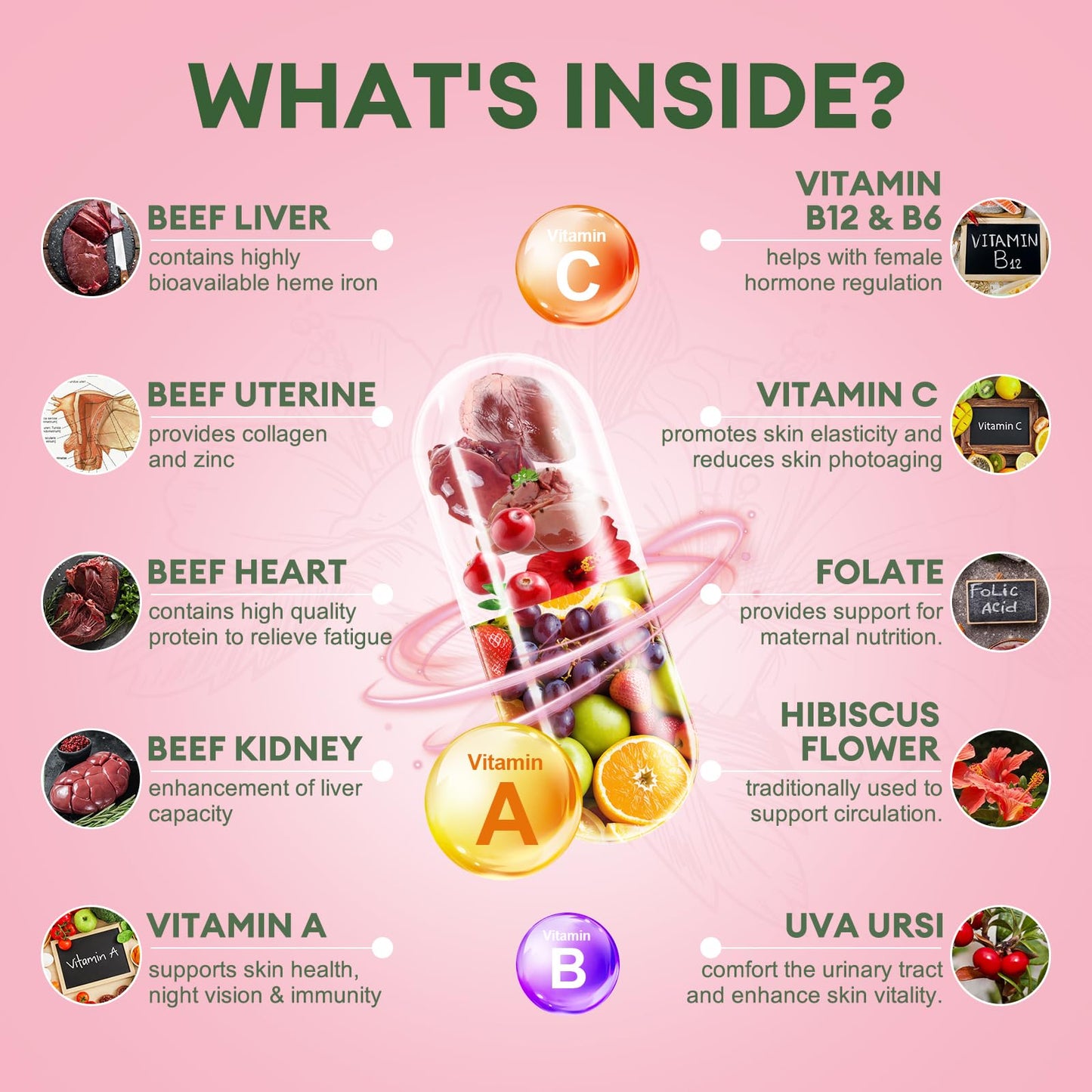 Beef Organ Supplement for Women – Liver, Kidney & Heart