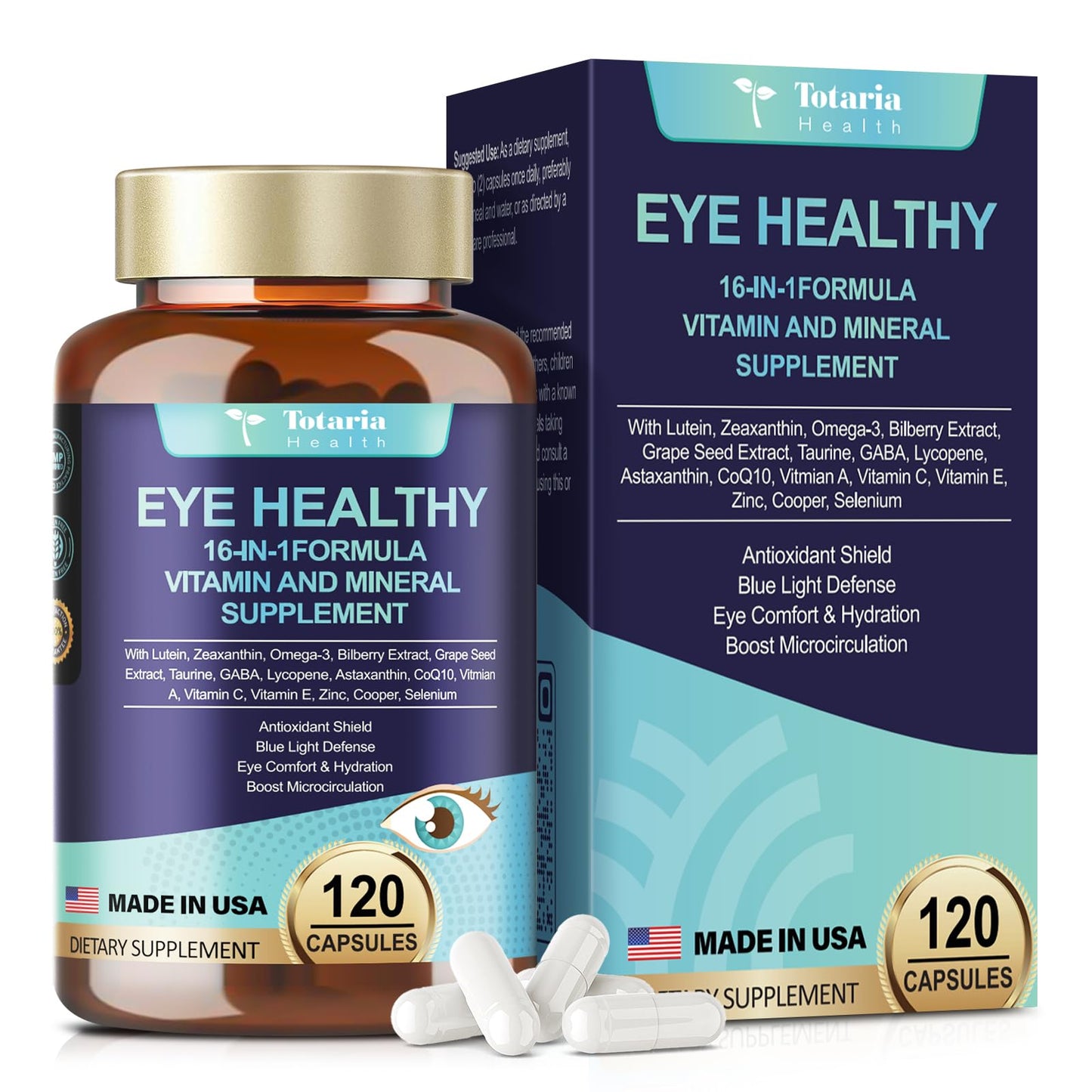 Eye Vitamins AREDS 2 with Lutein, Zeaxanthin & Omega-3