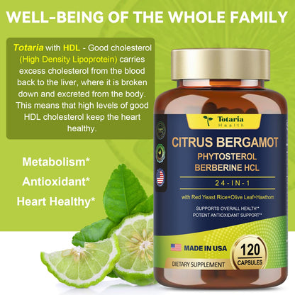 Organic Citrus Bergamot 1566mg 25:1 for Healthy Cholesterol