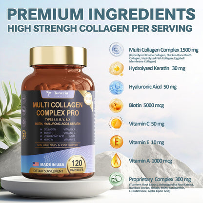 18-in-1 Multi Collagen Peptides – Skin, Hair, Nails & Joints