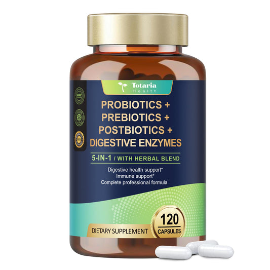 5-in-1 Probiotic 60 Billion CFU with Prebiotics & Enzymes
