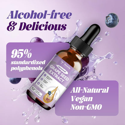 Grape Seed Extract Drops – 95% Polyphenols Antioxidant
