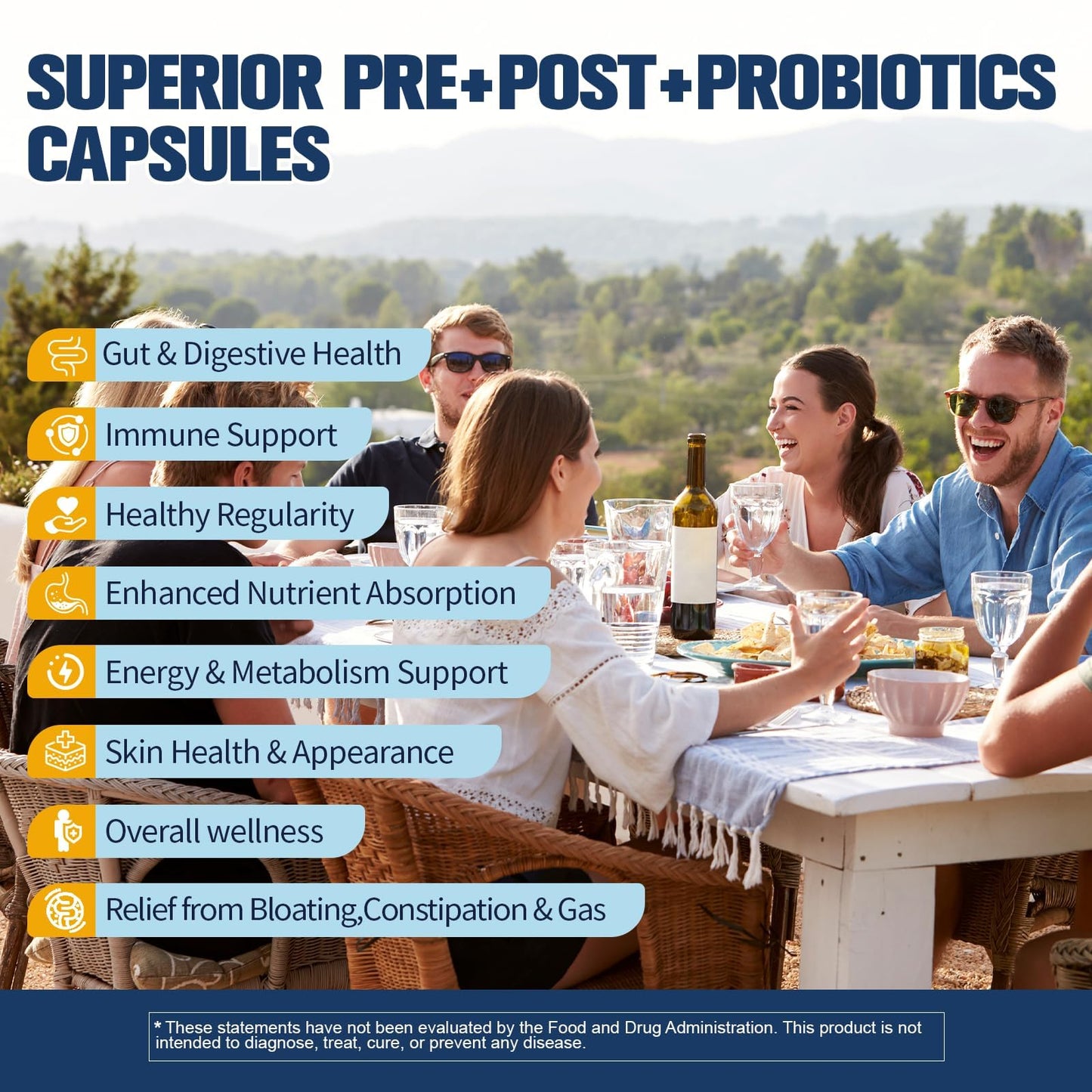 5-in-1 Probiotic 60 Billion CFU with Prebiotics & Enzymes