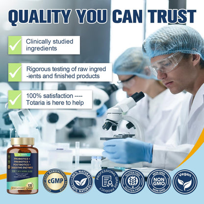 5-in-1 Probiotic 60 Billion CFU with Prebiotics & Enzymes