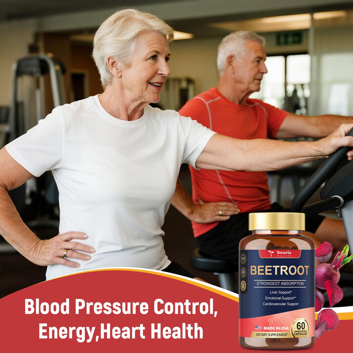 Organic Beet Root 1300mg – Energy, Heart & Liver Support