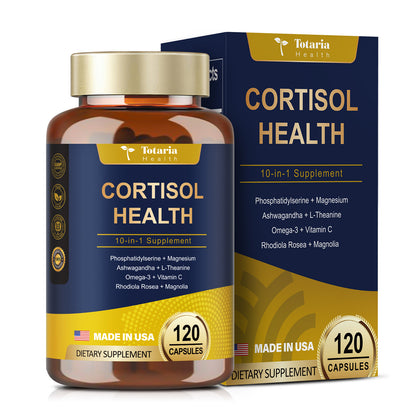 Cortisol Support Capsules with Ashwagandha, Rhodiola & L-Theanine