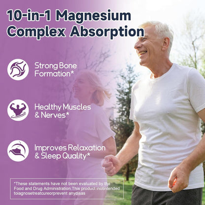 10-in-1 Magnesium Complex with Probiotics & Digestive Enzymes