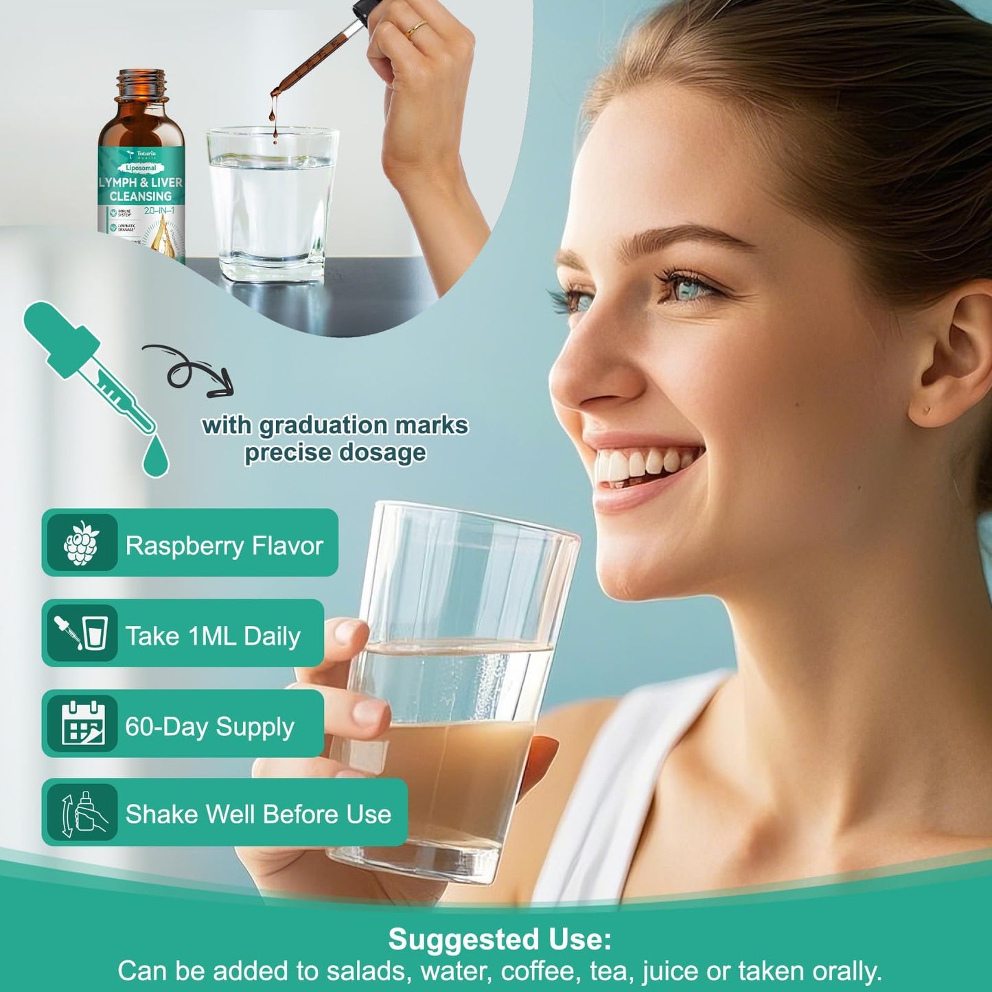 Lymph-Liver Cleanse Detox Drops with Milk Thistle & Echinacea