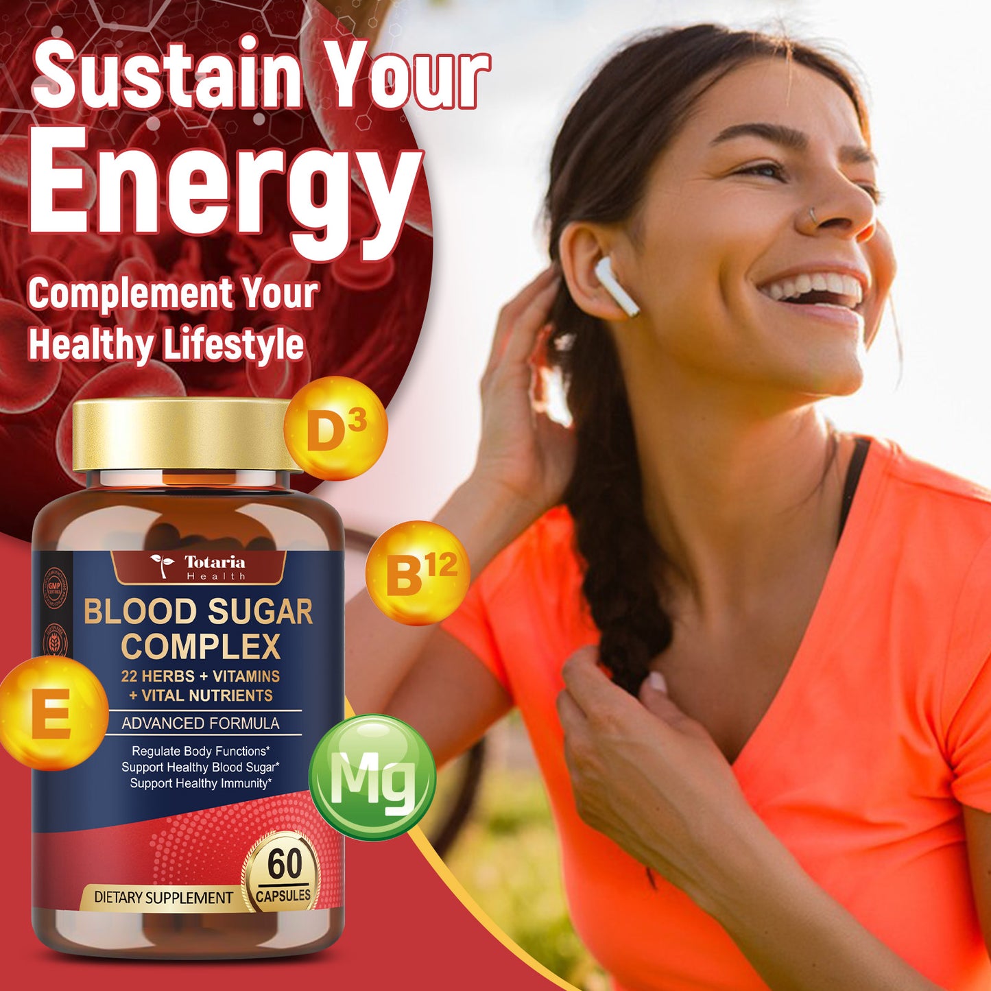 Blood Sugar Complex – 22 Herbs, Vitamins & Minerals