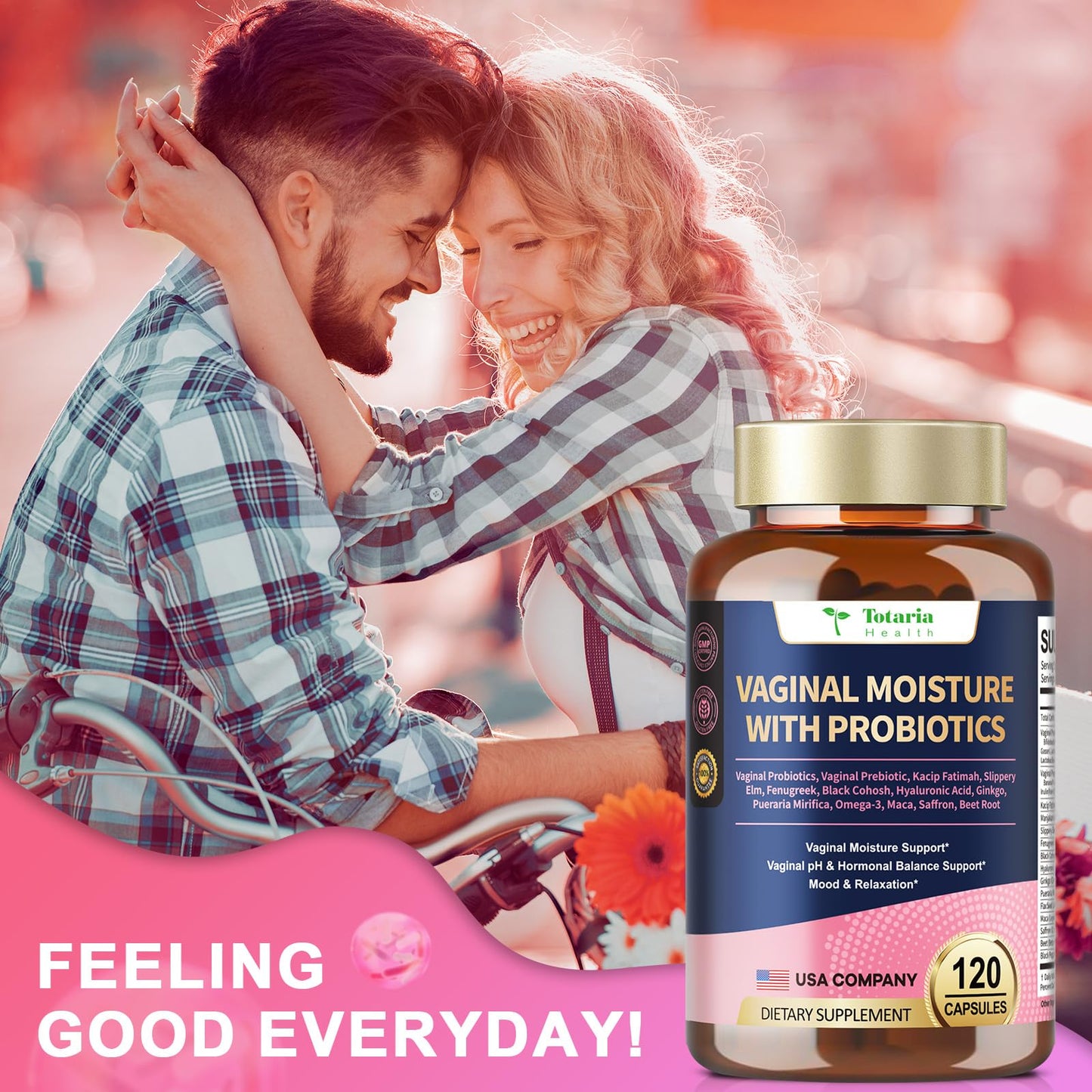 30-in-1 Vaginal Moisture+ with Probiotics – pH Balance