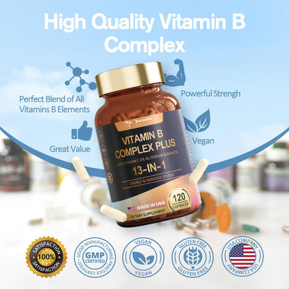 13-in-1 Vitamin B Complex – Energy, Nerve & Immune Support