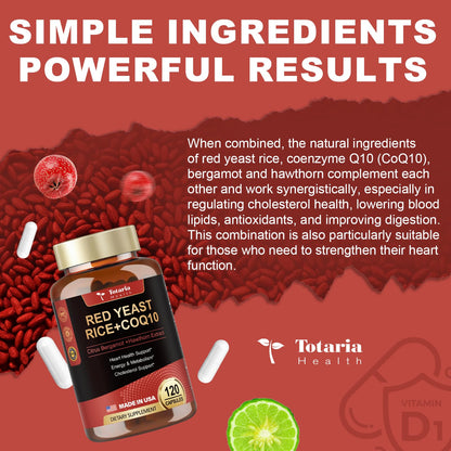 Red Yeast Rice 2000mg with CoQ10 & Citrus Bergamot