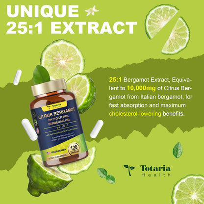 Organic Citrus Bergamot 1566mg 25:1 for Healthy Cholesterol