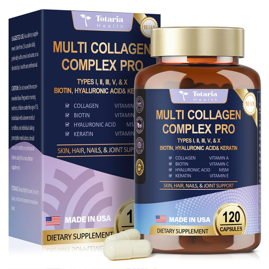 18-in-1 Multi Collagen Peptides – Skin, Hair, Nails & Joints
