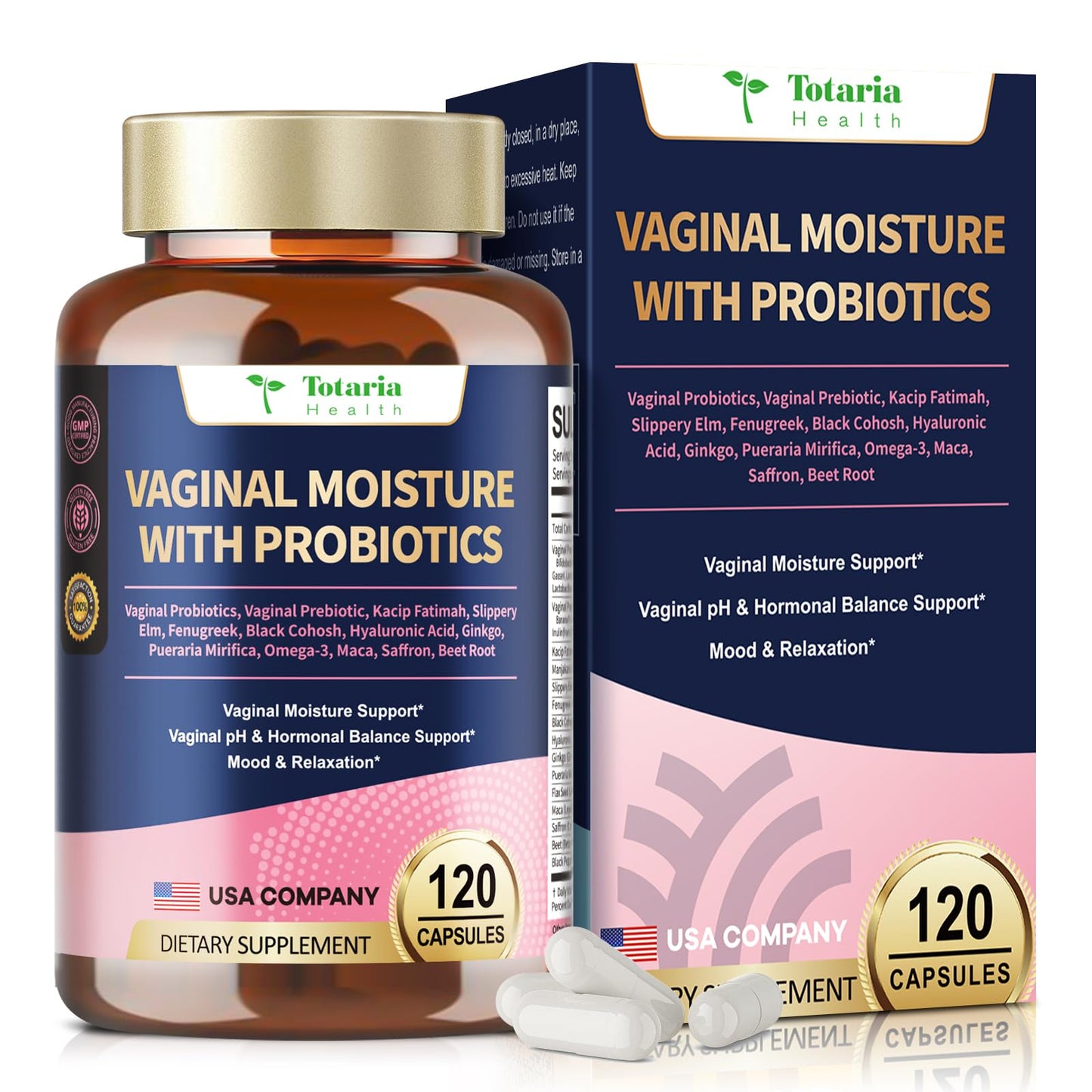 30-in-1 Vaginal Moisture+ with Probiotics – pH Balance